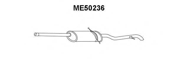 VENEPORTE ME50236 Глушник вихлопних газів кінцевий