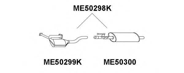 VENEPORTE ME50300 Глушник вихлопних газів кінцевий