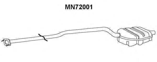 VENEPORTE MN72001 Глушник вихлопних газів кінцевий