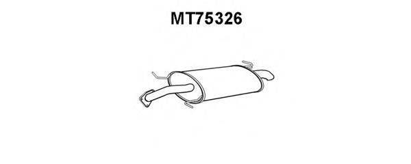 VENEPORTE MT75326 Глушник вихлопних газів кінцевий