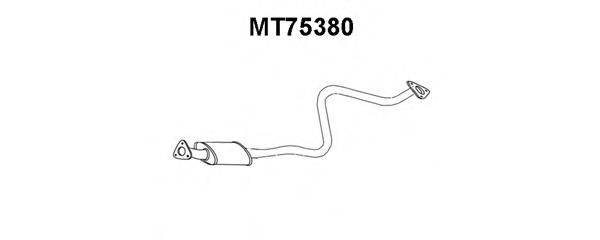 VENEPORTE MT75380 Середній глушник вихлопних газів