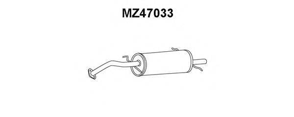 VENEPORTE MZ47033 Глушник вихлопних газів кінцевий