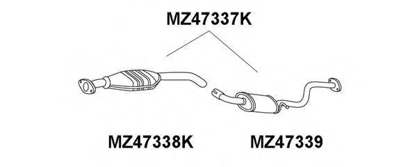 VENEPORTE MZ47339 Передглушувач вихлопних газів