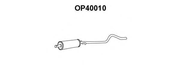 VENEPORTE OP40010 Середній глушник вихлопних газів