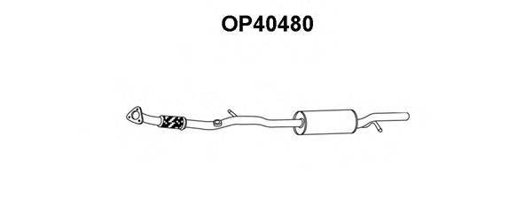 VENEPORTE OP40480 Середній глушник вихлопних газів