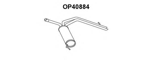 VENEPORTE OP40884 Глушник вихлопних газів кінцевий
