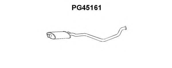 VENEPORTE PG45161 Середній глушник вихлопних газів