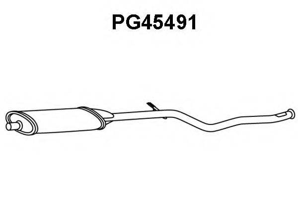 VENEPORTE PG45491 Середній глушник вихлопних газів