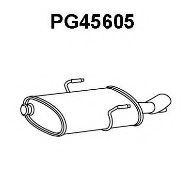 VENEPORTE PG45605 Глушник вихлопних газів кінцевий