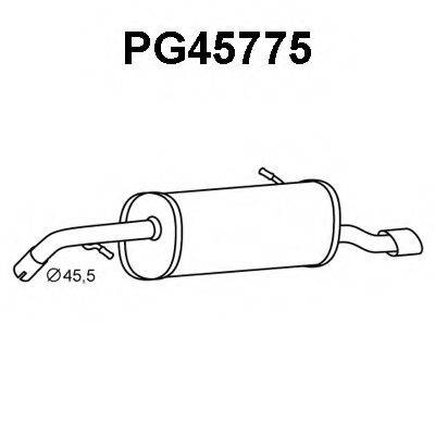 VENEPORTE PG45775 Глушник вихлопних газів кінцевий