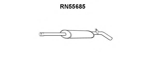 VENEPORTE RN55685 Середній глушник вихлопних газів