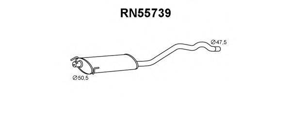 VENEPORTE RN55739 Середній глушник вихлопних газів