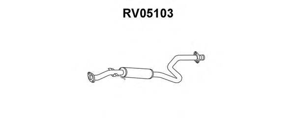 VENEPORTE RV05103 Середній глушник вихлопних газів