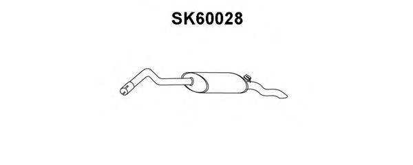 VENEPORTE SK60028 Глушник вихлопних газів кінцевий