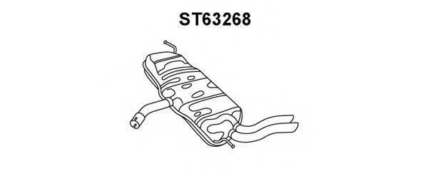 VENEPORTE ST63268 Глушник вихлопних газів кінцевий