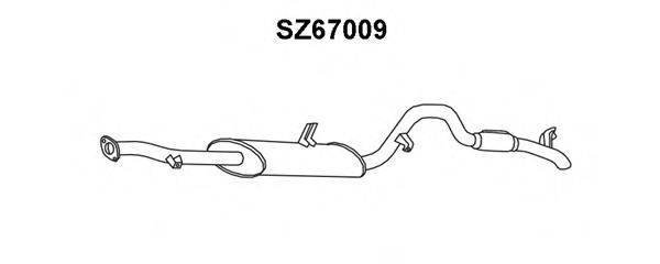 VENEPORTE SZ67009 Глушник вихлопних газів кінцевий