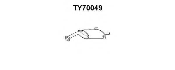 VENEPORTE TY70049 Глушник вихлопних газів кінцевий