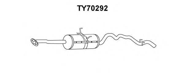 VENEPORTE TY70292 Глушник вихлопних газів кінцевий