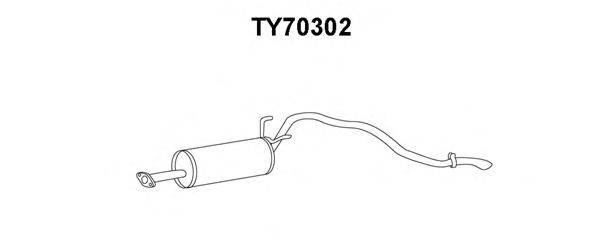 VENEPORTE TY70302 Глушник вихлопних газів кінцевий