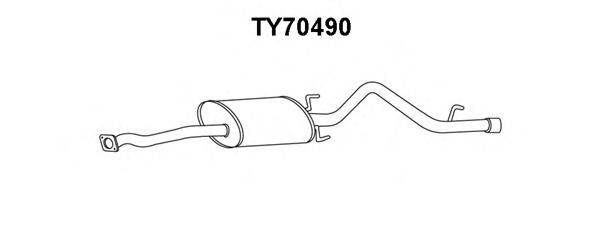 VENEPORTE TY70490 Глушник вихлопних газів кінцевий