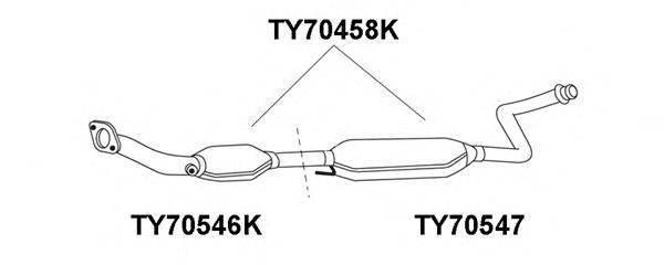 VENEPORTE TY70547 Передглушувач вихлопних газів