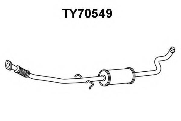 VENEPORTE TY70549 Передглушувач вихлопних газів