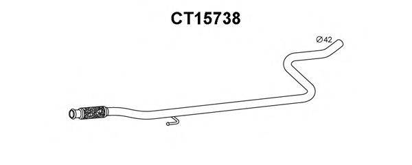 VENEPORTE CT15738 Труба вихлопного газу