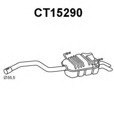 VENEPORTE CT15290 Глушник вихлопних газів кінцевий