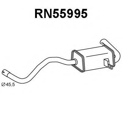 VENEPORTE RN55995 Глушник вихлопних газів кінцевий