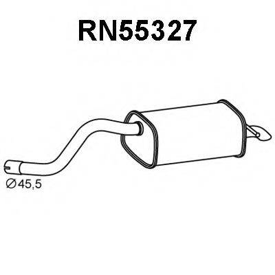 VENEPORTE RN55327 Глушник вихлопних газів кінцевий