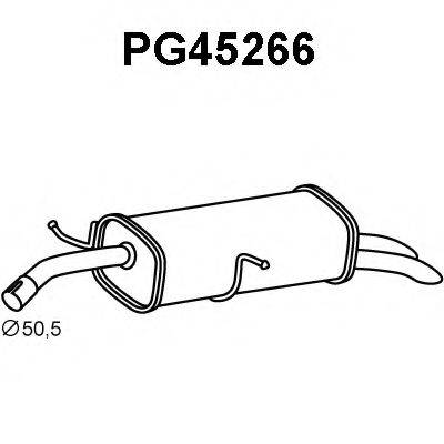 VENEPORTE PG45266 Глушник вихлопних газів кінцевий