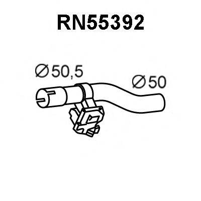 VENEPORTE RN55392 Труба вихлопного газу