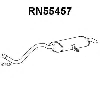 VENEPORTE RN55457 Глушник вихлопних газів кінцевий