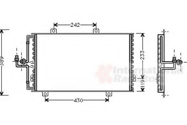 VAN WEZEL 01005060 Конденсатор, кондиціонер