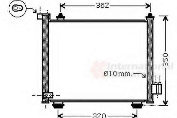 VAN WEZEL 37005402 Конденсатор, кондиціонер