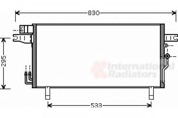 VAN WEZEL 13005269 Конденсатор, кондиціонер