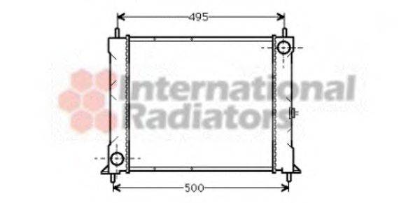 VAN WEZEL 02002067 Радіатор, охолодження двигуна