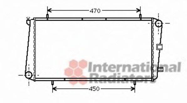 VAN WEZEL 02002122 Радіатор, охолодження двигуна