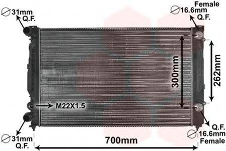 VAN WEZEL 03002122 Радіатор, охолодження двигуна