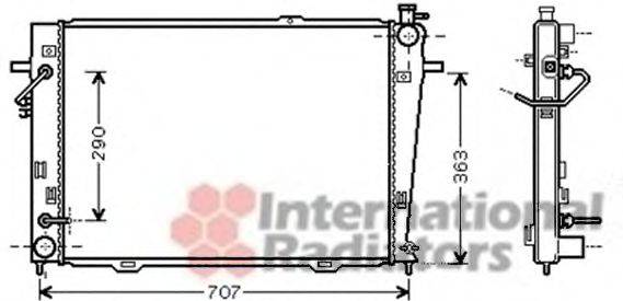 VAN WEZEL 82002167 Радіатор, охолодження двигуна