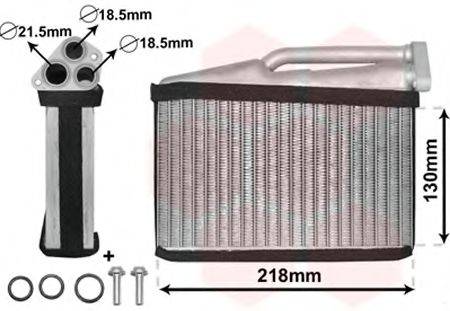 VAN WEZEL 06006541 Теплообмінник, опалення салону