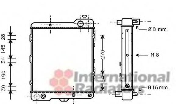 VAN WEZEL 03002040 Радіатор, охолодження двигуна