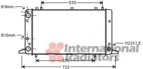 VAN WEZEL 03002053 Радіатор, охолодження двигуна