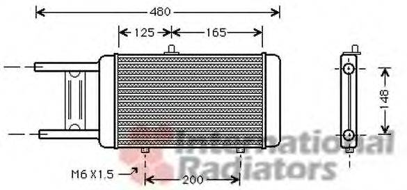 VAN WEZEL 03002066 Радіатор, охолодження двигуна