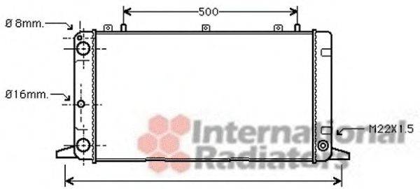 VAN WEZEL 03002098 Радіатор, охолодження двигуна