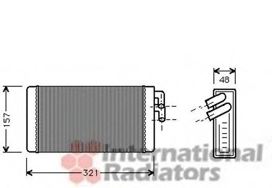 VAN WEZEL 03006052 Теплообмінник, опалення салону