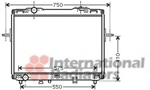 VAN WEZEL 83002069 Радіатор, охолодження двигуна