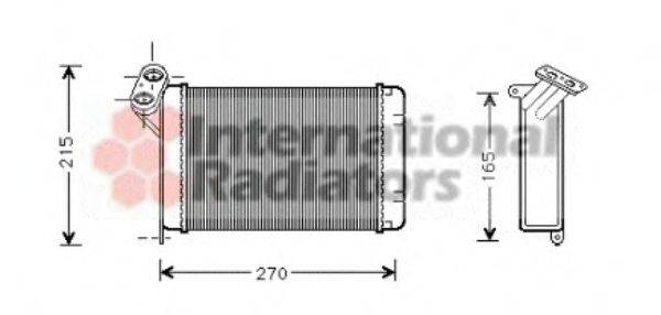 VAN WEZEL 06006005 Теплообмінник, опалення салону