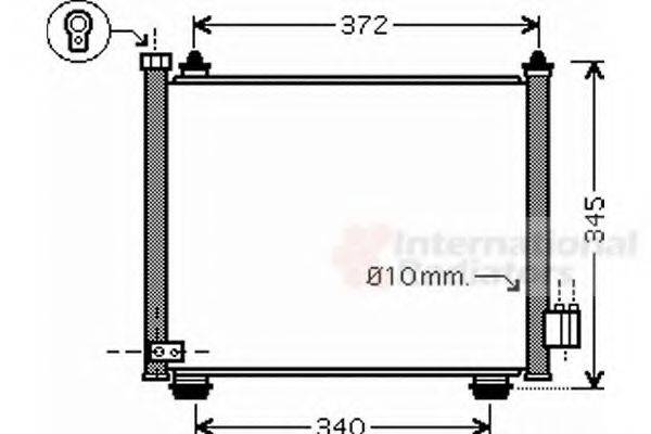 VAN WEZEL 52005089 Конденсатор, кондиціонер