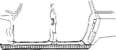 VAN WEZEL 0912103 Накладка порога